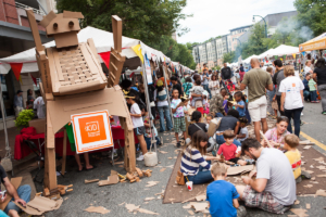 KIDfest cardboard playground